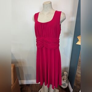 Spanner Empire Waist Red  Sleeveless Scoop Neck Dress Size XL